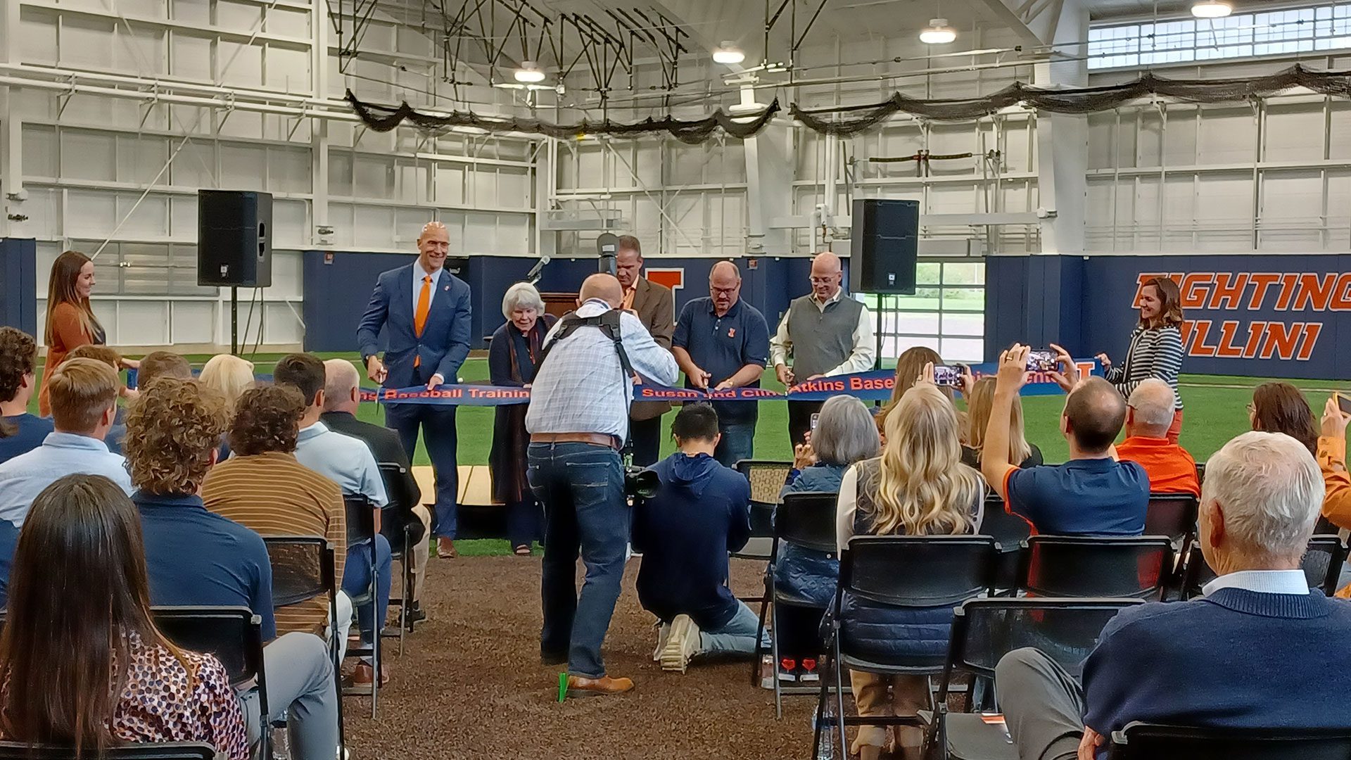 Dedication of the Susan and Clint Atkins Baseball Training Center in 2022