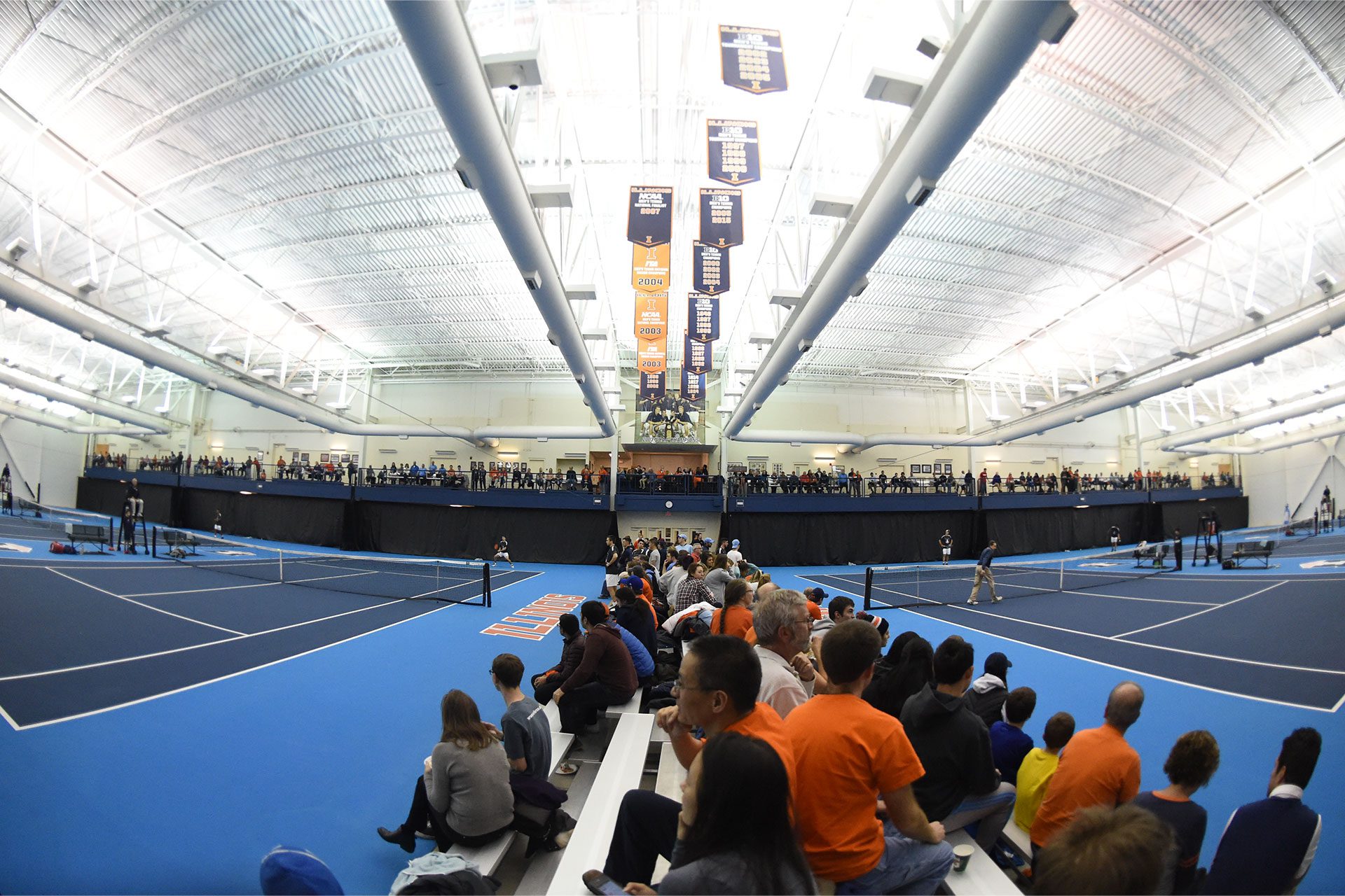 View of the Atkins Tennis Center
